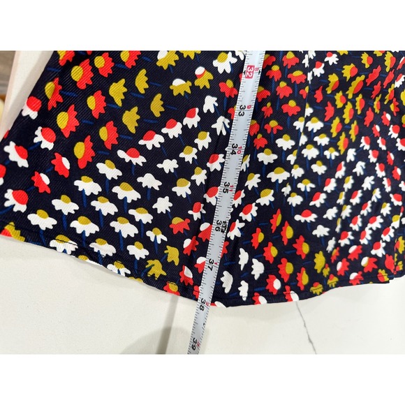 Maeve Anthropologie Mini Dress Floral Print Puff Sleeve Casual US 10 - Picture 7 of 7